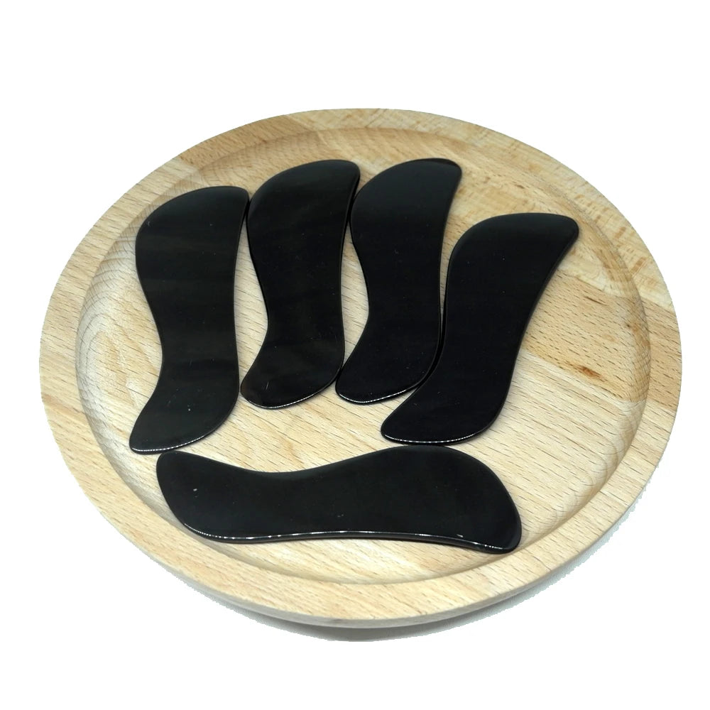 Massage Tool body meridian Guasha board Buffalo Horn/Scrapping plate scraper V-line slimming