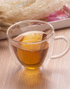 Heart Love Shaped Double Wall Glass Mug Resistant Kungfu Tea Mug Milk Lemon Juice Cup Drinkware Lover Coffee Cups Mug Gift