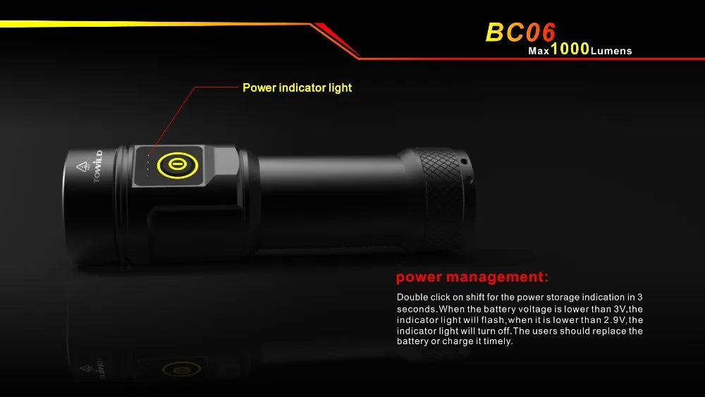 Bicycle Headlight Bike LED Lamp Front Light 1000 Lumens Flashlight LED light bicycle accessories 4000/4800mAh Battery