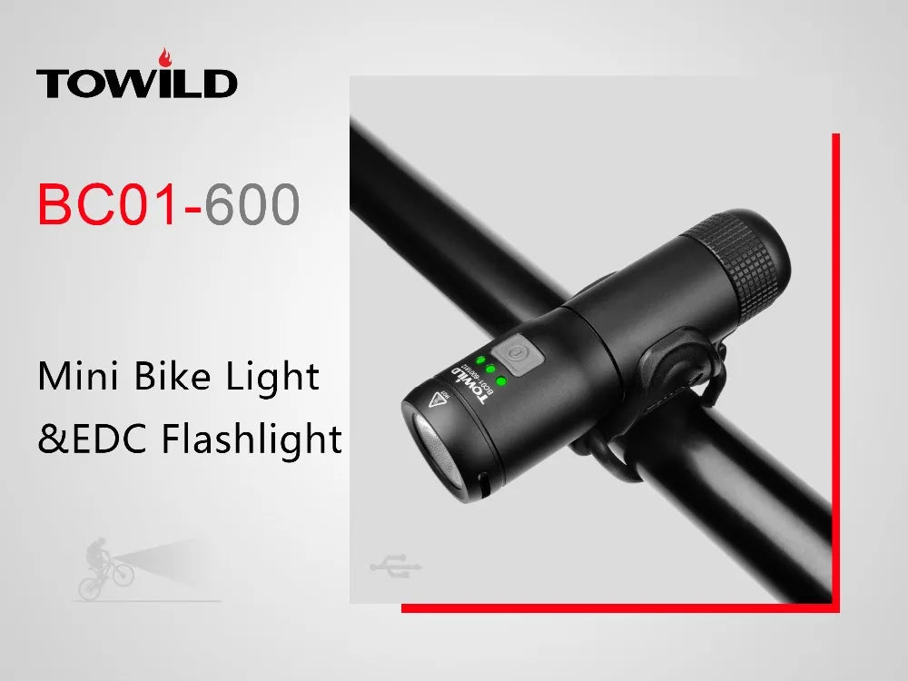 Rechargeable Bike Front Handlebar Cycling Led Light Replaceable Battery Flashlight Torch Headlight Bicycle Accessories