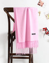 solid color soft scarf cashmere lady shawl wrap Autumn winter pashmina hijab headband