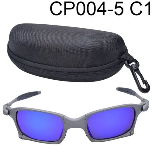 Polarized UV400 Cycling Sunglasses – Gray Metal Frame Fishing Riding Bicycle Eyewear