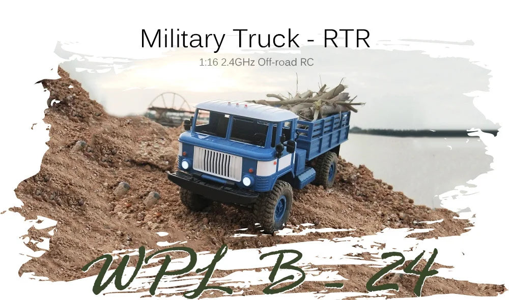 1 to 16 Scale 4WD Remote Control Military Off Road Truck
