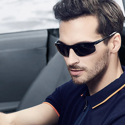 Aluminum Magnesium Polarized Aviation UV400 Driving Sunglasses for Men Outdoor Sport Glasses
