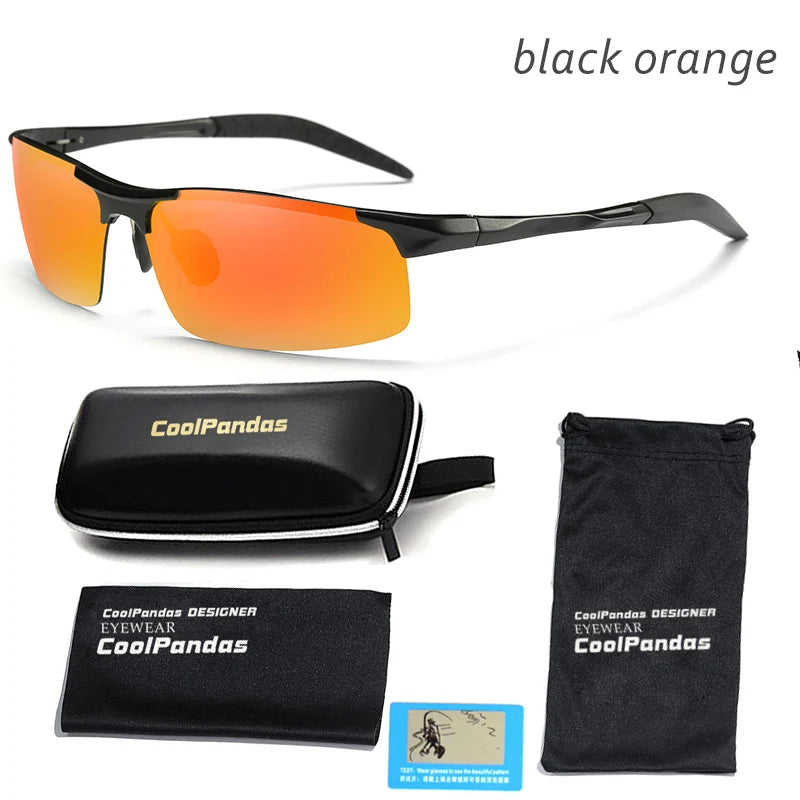 Aluminum Magnesium Polarized Aviation UV400 Driving Sunglasses for Men Outdoor Sport Glasses
