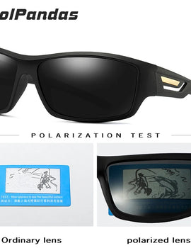 Polarized Windproof Sunglasses for Men Designer Travel Mirror Glasses