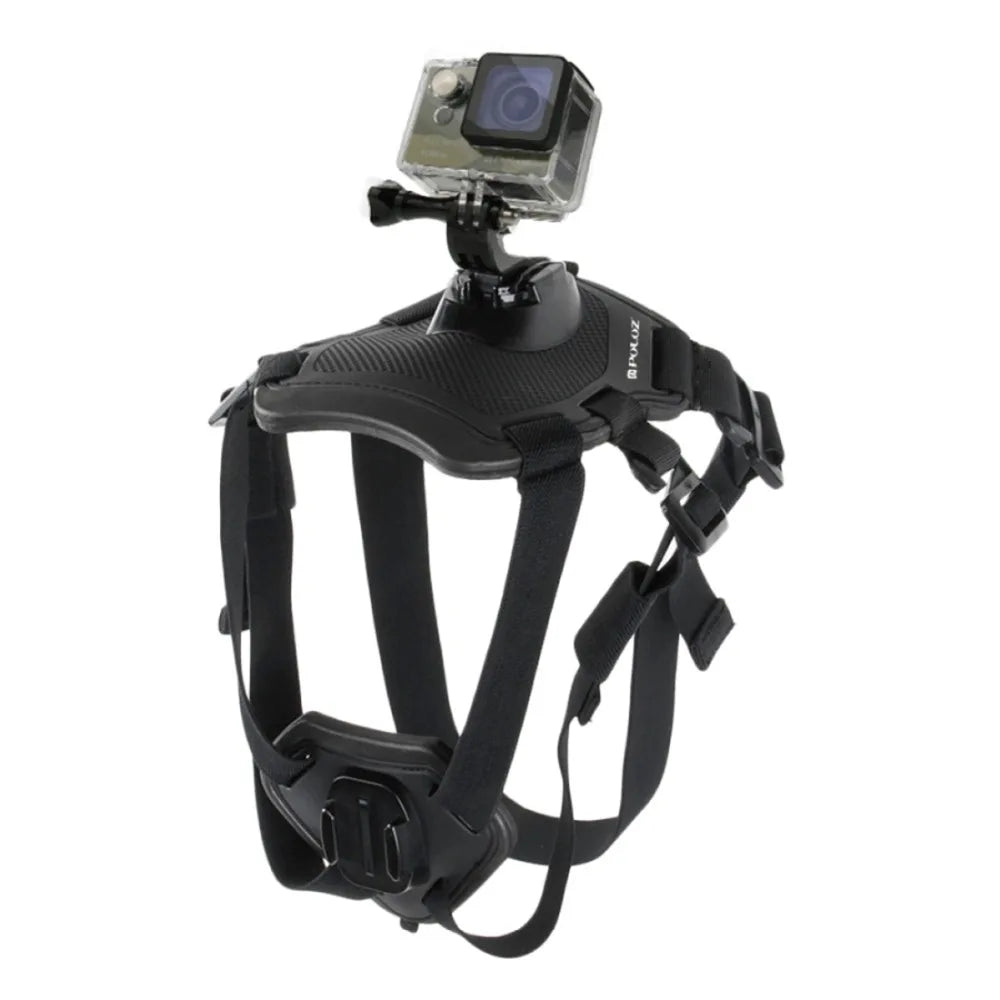 Hound Dog Fetch Harness Adjustable Chest Strap Mount for GoPro/ DJI Osmo Action/ Xiaoyi and Other Action Cameras