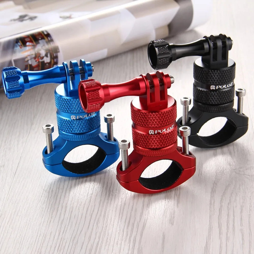 360 Degree Rotation Adapter Mount For GoPro HERO10 9 Black/ 8 Black/ Max/ HERO7 6/ DJI Bike Aluminum Handlebar Mount Screw