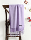solid color soft scarf cashmere lady shawl wrap Autumn winter pashmina hijab headband