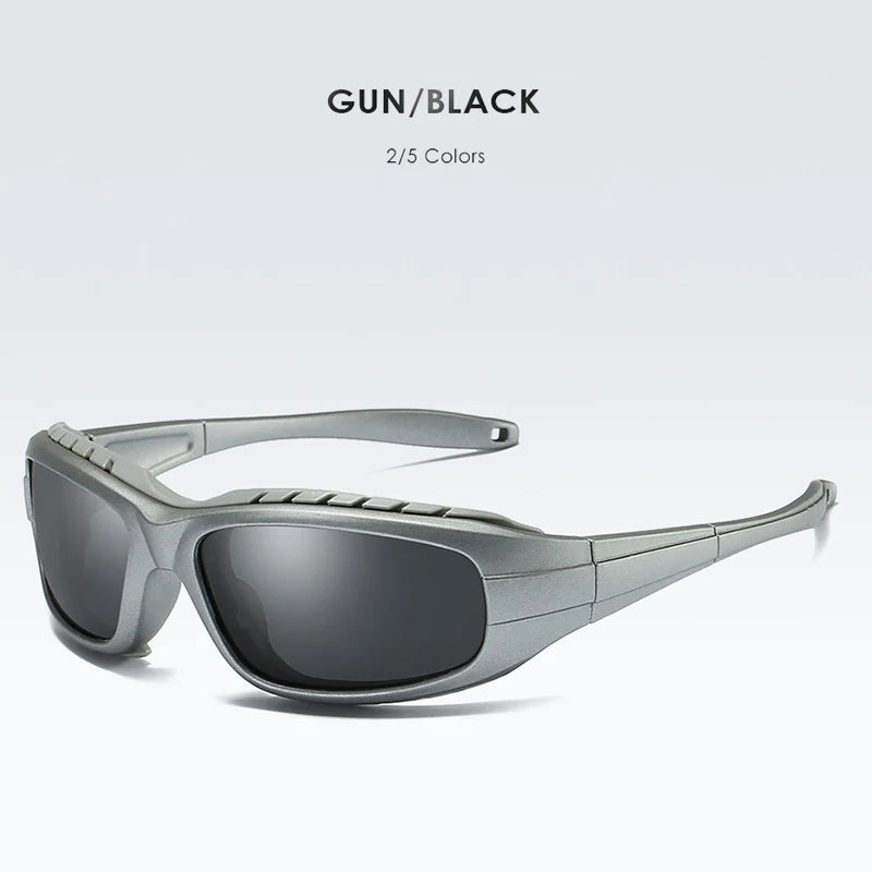 Windproof Polarized Sports Sunglasses UV400 Anti-Glare Outdoor Driving Glasses for Men