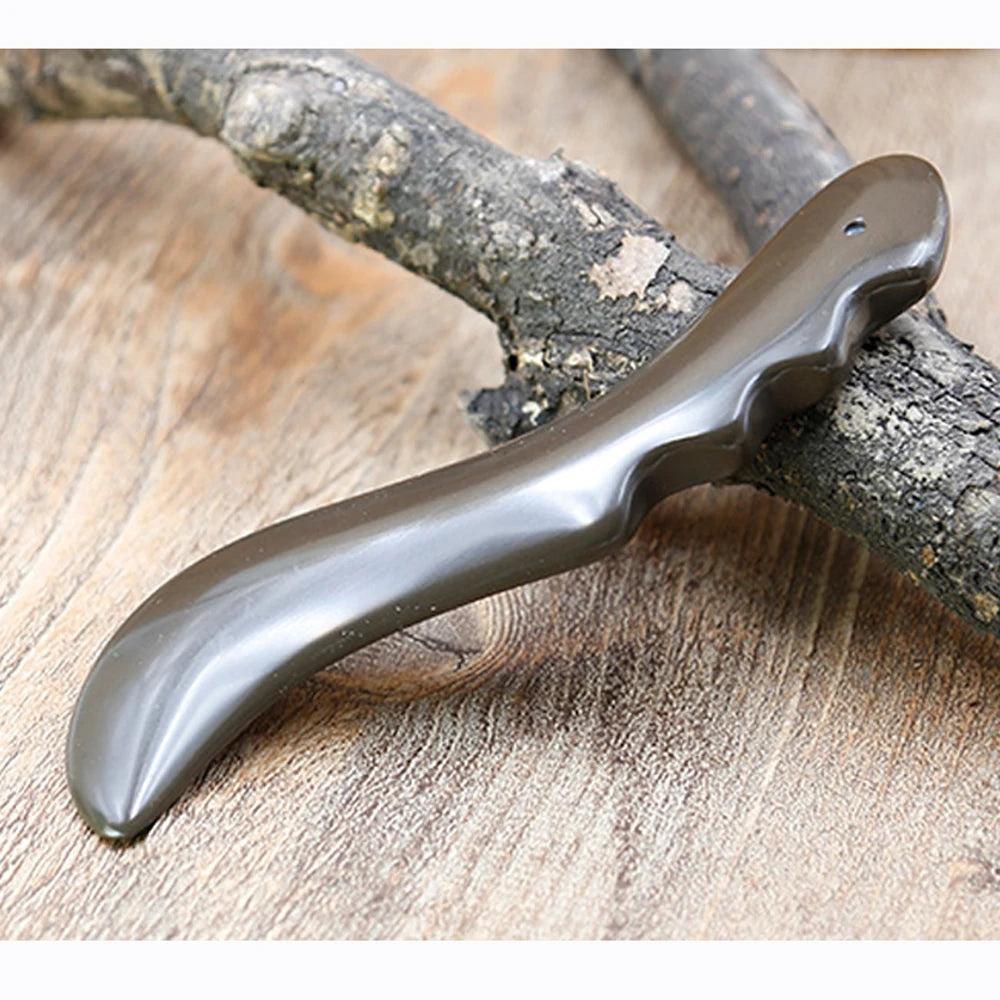 5A grade brown color Si Bin Bian stone facial massage guasha kit beauty plate