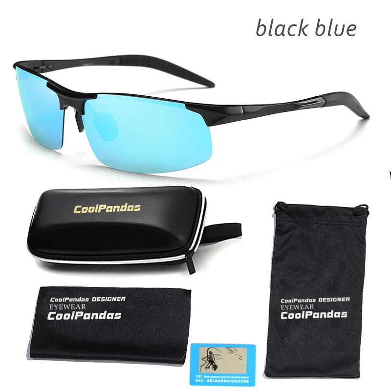 Aluminum Magnesium Polarized Aviation UV400 Driving Sunglasses for Men Outdoor Sport Glasses