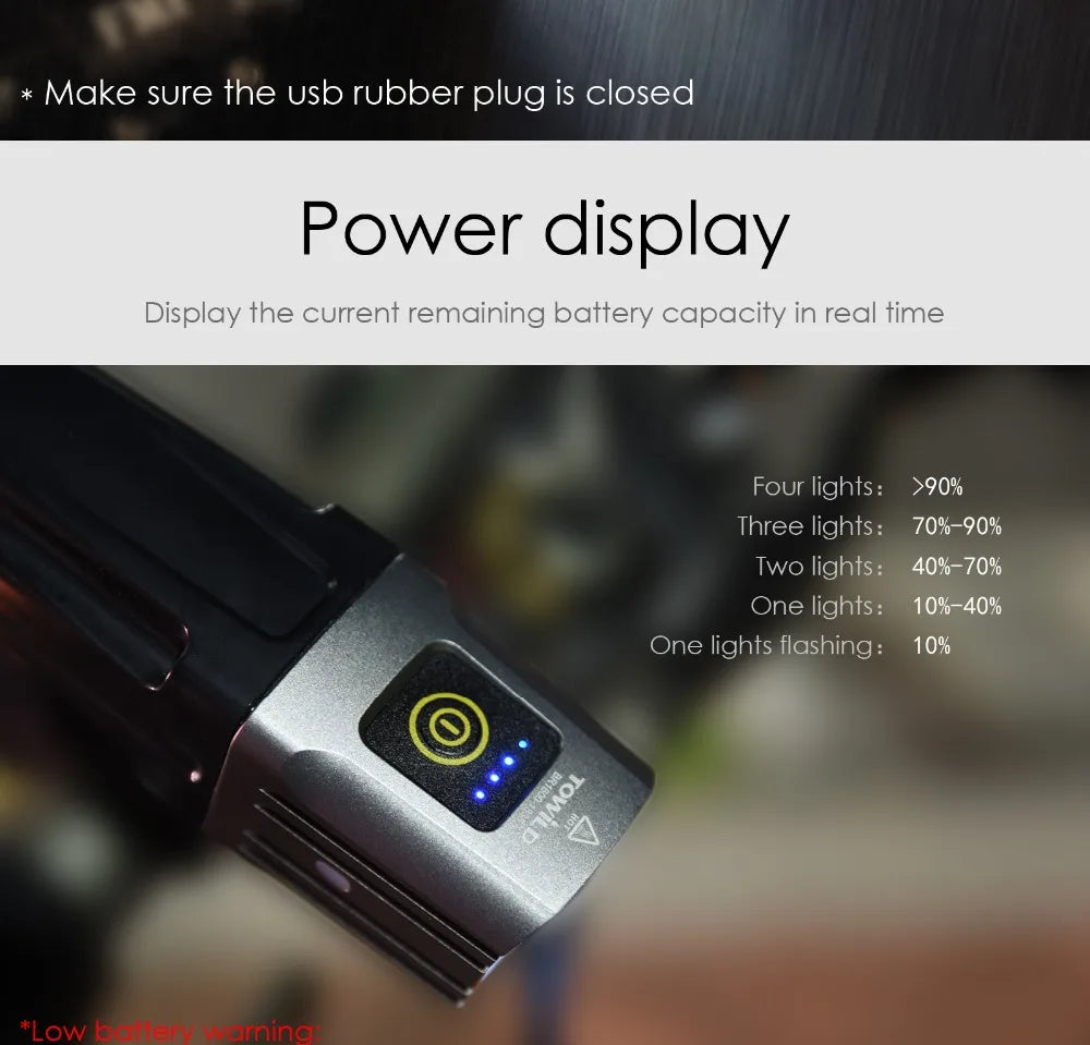 BR1600 Lumens Professional Bicycle Light Side Warning IPX6 Waterproof USB Rechargeable Bike Light Flashlight Accessories