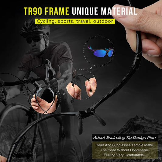 Ultra Light TR90 Polarized Military Style UV400 Driving Sunglasses for Men Women