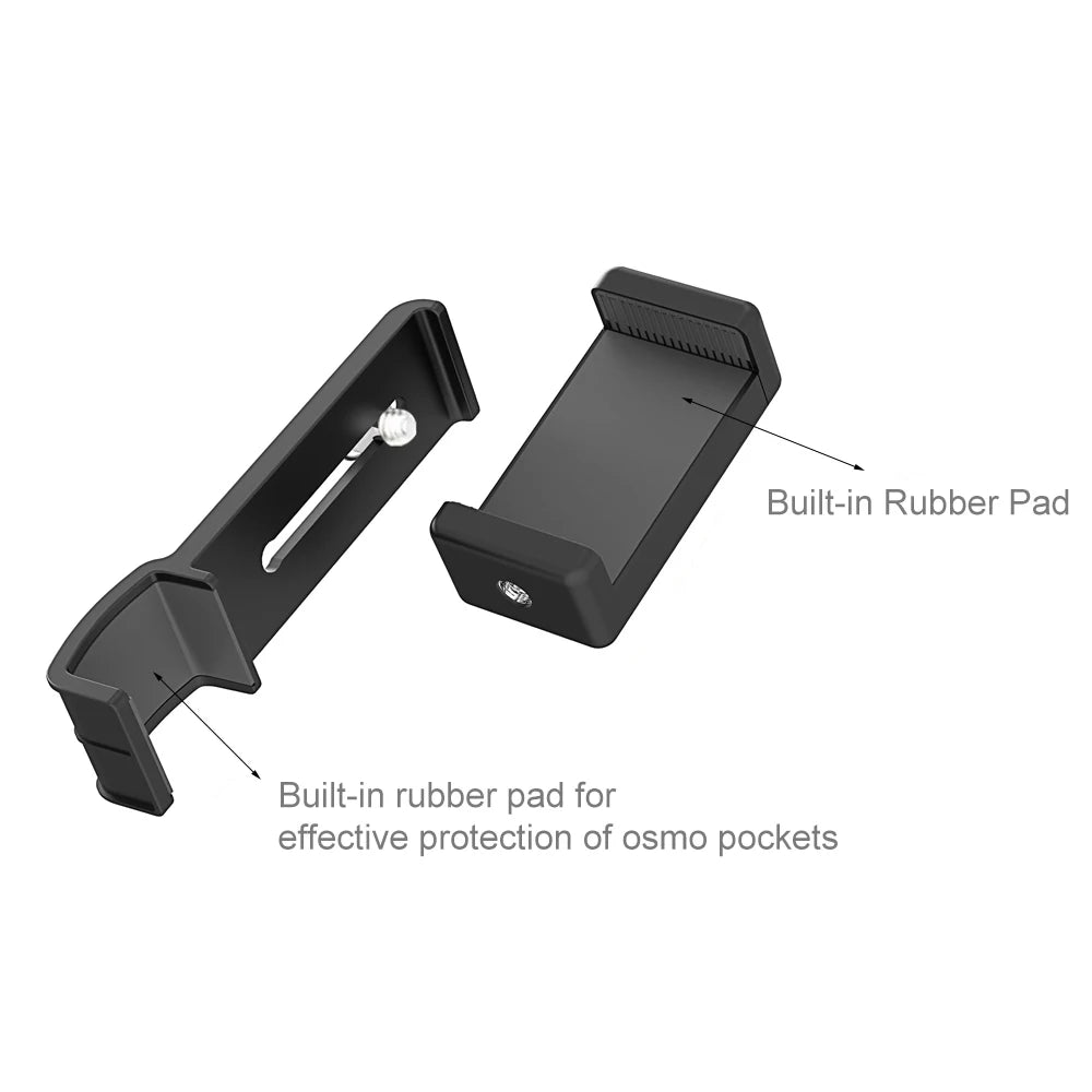 Smartphone Fixing Clamp 1/4 inch Holder Mount Bracket for DJI OSMO Pocket / Pocket 2 Sport Camera Accessories