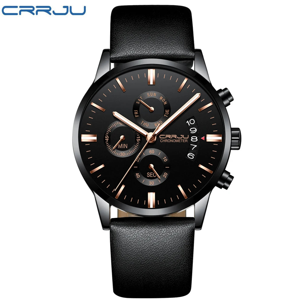 Men's Calander Waterproof Sport WristWatch with Milan strap Army Chronograph Quartz Heavy Watches Fashion male Clock