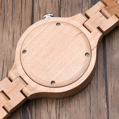 Hand Natural All Wood Watches with Japanese Movement Fashion Luxury Wood Watch