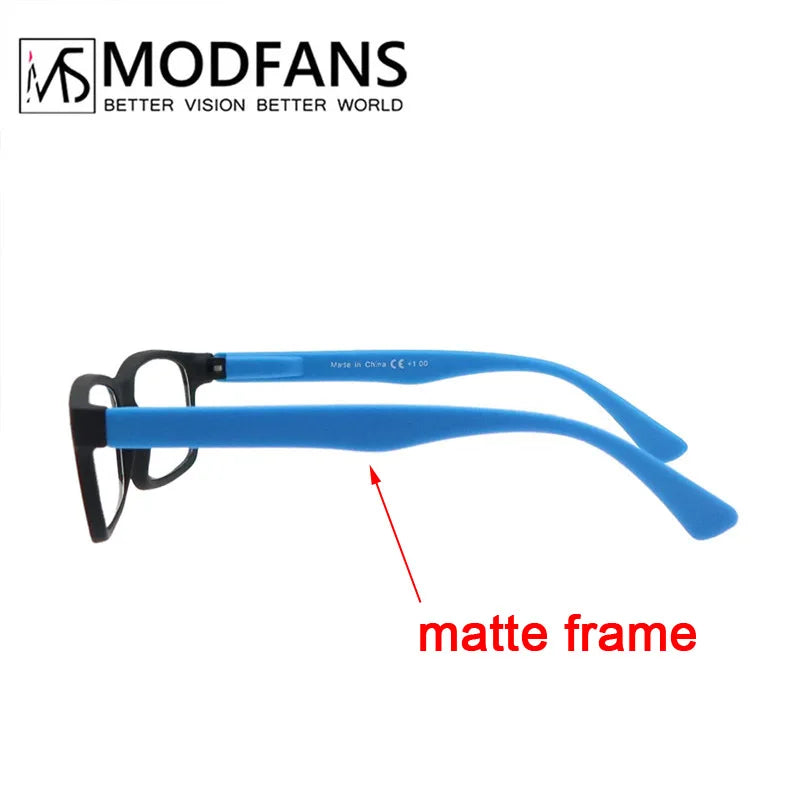 Reading Glasses Rectangle Classic Frame Readers Eyeglasses Flexible Spring Hinge with Diopter +1.0 to +4.0