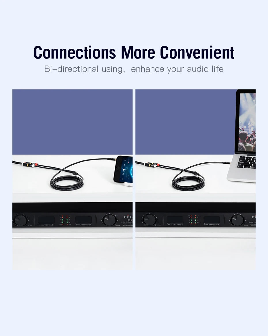 3.5mm Male to 2RCA Female AUX Cable RCA Jack Splitter Audio Y Cable for iPhone Computer Speaker Stereo 3.5 Cable RCA