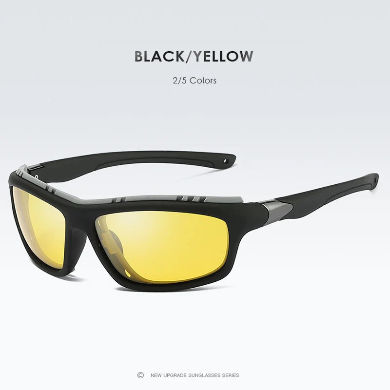 Polarized Steampunk Tactical Sunglasses UV400 Anti-Glare Driving Fishing Sports Glasses for Men Women