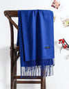 solid color soft scarf cashmere lady shawl wrap Autumn winter pashmina hijab headband
