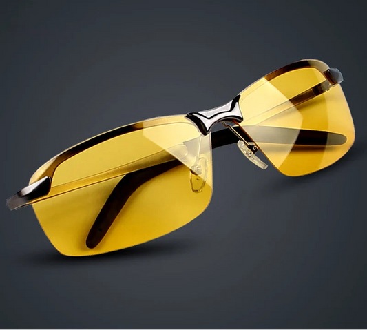 Polarized Night Vision Driving Sunglasses UV400 Anti-Glare Yellow Lens Glasses for Men Women