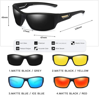 Windproof Polarized Sunglasses Men Brand Designer Travel Male Mirror Sun Glasses