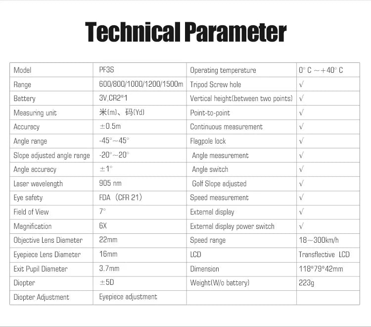 600M Golf Laser Rangefinder Golf Telescope Laser Distance Meter Monocular Golf hunting laser laser Range Finder