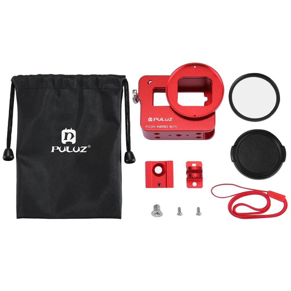 Housing Shell For GoPro HERO 5 6 7 Black Aluminum Alloy Hard Protective Cage Frame Case For GoPro Hero 2018 Camera Cage