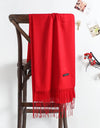 solid color soft scarf cashmere lady shawl wrap Autumn winter pashmina hijab headband