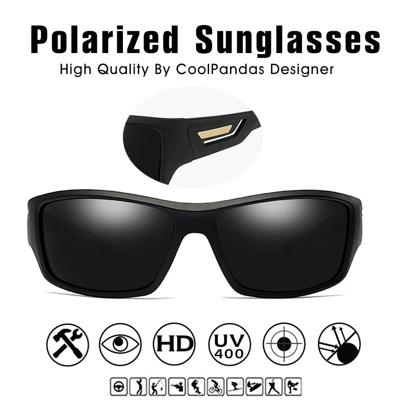 Windproof Polarized Sunglasses Men Brand Designer Travel Male Mirror Sun Glasses