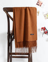 solid color soft scarf cashmere lady shawl wrap Autumn winter pashmina hijab headband