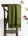 solid color soft scarf cashmere lady shawl wrap Autumn winter pashmina hijab headband