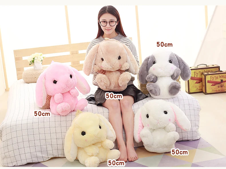 Cute Rabbit Plush Shoulder Bag Soft Backpack