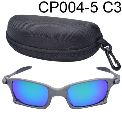 Polarized UV400 Cycling Sunglasses – Gray Metal Frame Fishing Riding Bicycle Eyewear