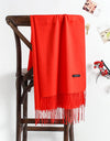 solid color soft scarf cashmere lady shawl wrap Autumn winter pashmina hijab headband