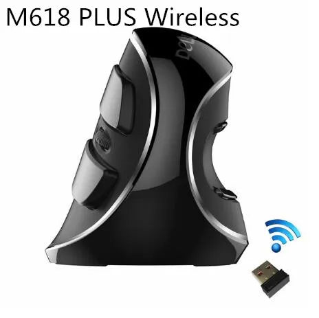 M618 Plus Vertical Ergonomic Mouse – 4000 DPI 6 Buttons