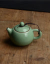 Longan celadon, small teapot, ice crack glaze, ceramic