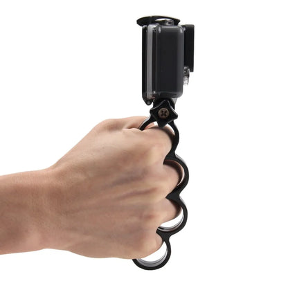 Handheld Mount For GoPro Hero6 Plastic Knuckles Fingers Grip Ring Monopod Tripod Mount+Thumb Screw For Go Pro HEARO5