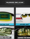 Polarized Driving Sunglasses for Men Day and Night Vision Anti Glare UV400