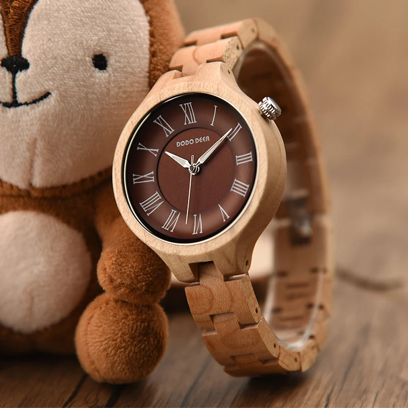 Hand Natural All Wood Watches with Japanese Movement Fashion Luxury Wood Watch