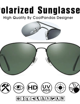 Aviation Style HD Polarized Sunglasses for Men