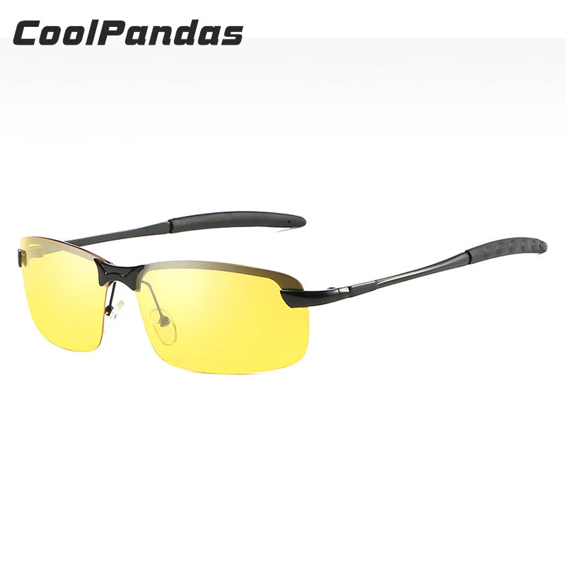 Polarized Night Vision Driving Sunglasses UV400 Anti-Glare Yellow Lens Glasses for Men Women