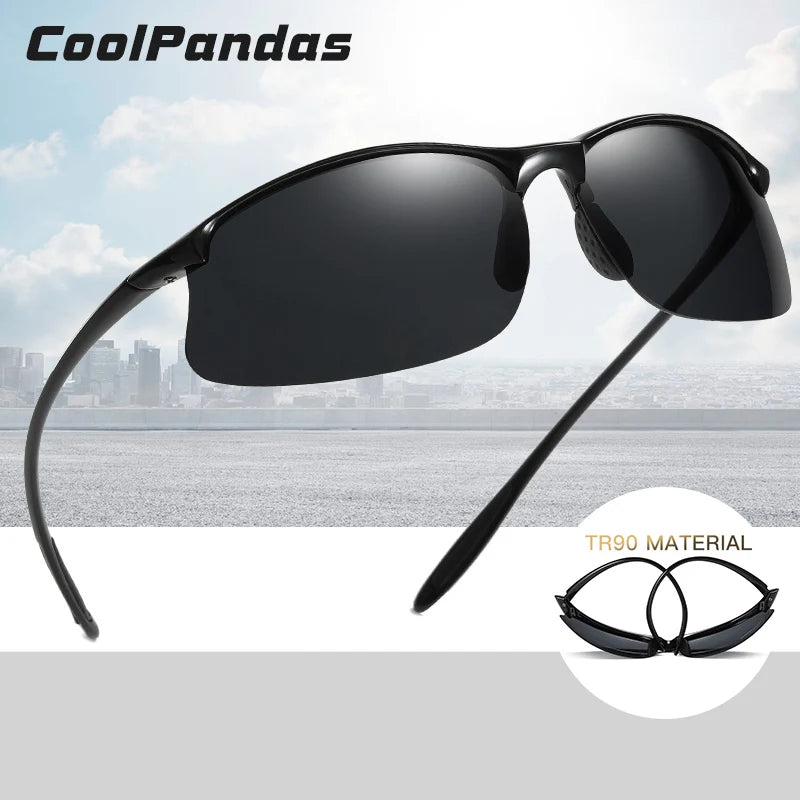 Ultra Light TR90 Polarized Military Style UV400 Driving Sunglasses for Men Women