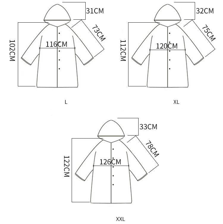 Clear Raincoat Women Trench Coat Bicycle Raincape Regenjas Rain Jacket for Woman Rainwear Tour  Single-person