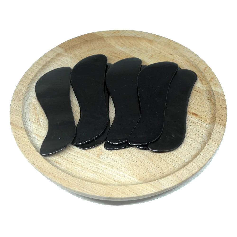 Massage Tool body meridian Guasha board Buffalo Horn/Scrapping plate scraper V-line slimming