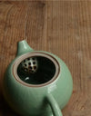 Longan celadon, small teapot, ice crack glaze, ceramic