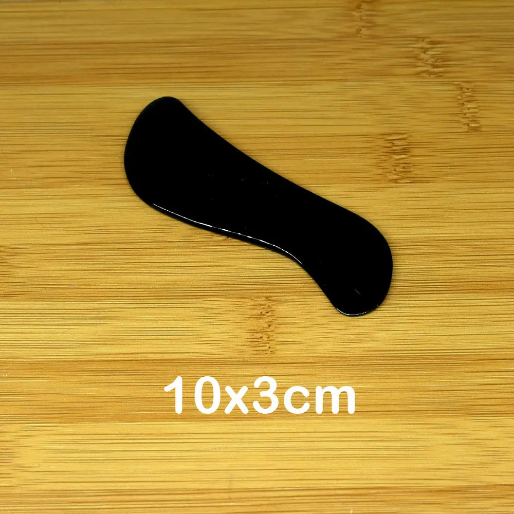 Massage Tool body meridian Guasha board Buffalo Horn/Scrapping plate scraper V-line slimming