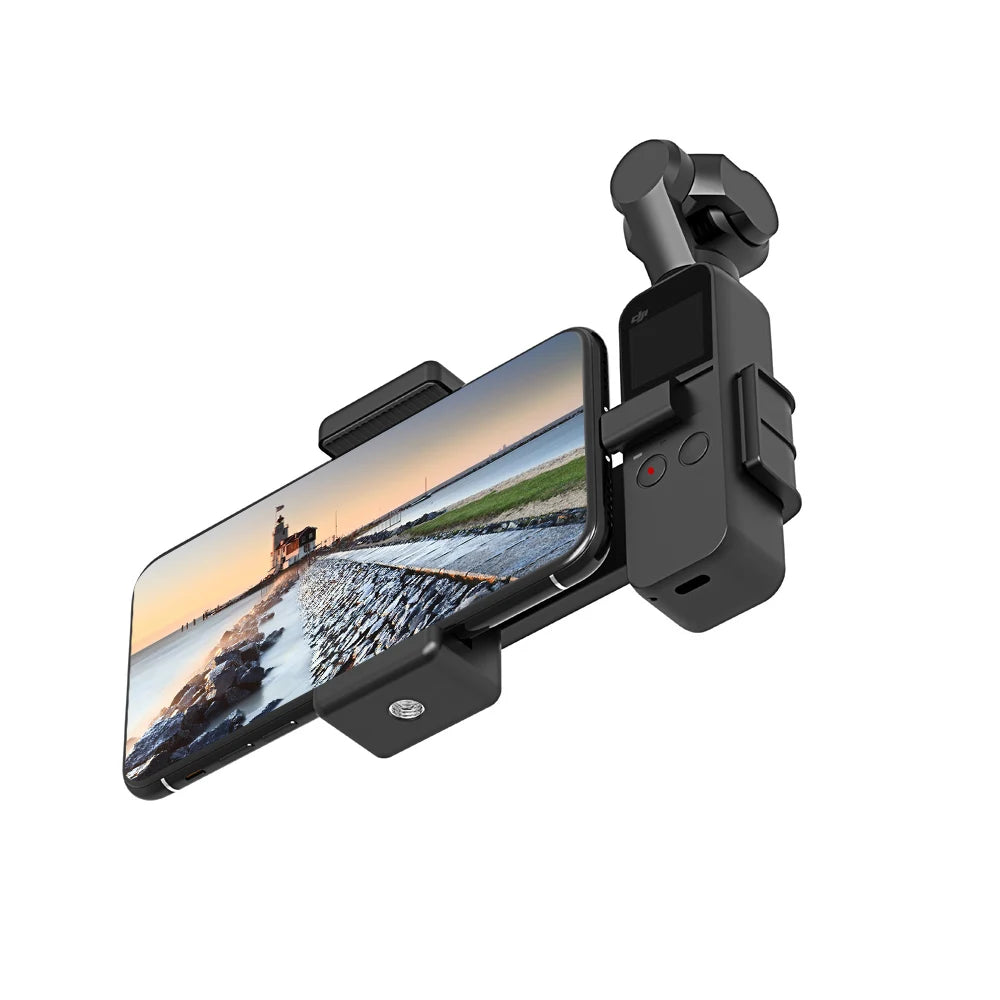Smartphone Fixing Clamp 1/4 inch Holder Mount Bracket for DJI OSMO Pocket / Pocket 2 Sport Camera Accessories