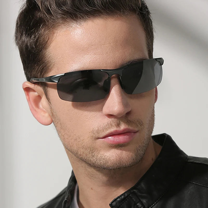 Photochromic Polarized Sunglasses UV400 Chameleon Day Night Driving Glasses for Men Women